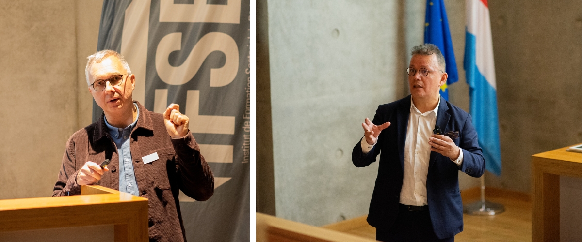 Gilbert Théato, chef de projet à la Klima-Agence et Alexander Valenzuela, directeur de Clearnanotech - ©Picto/Eve Millet