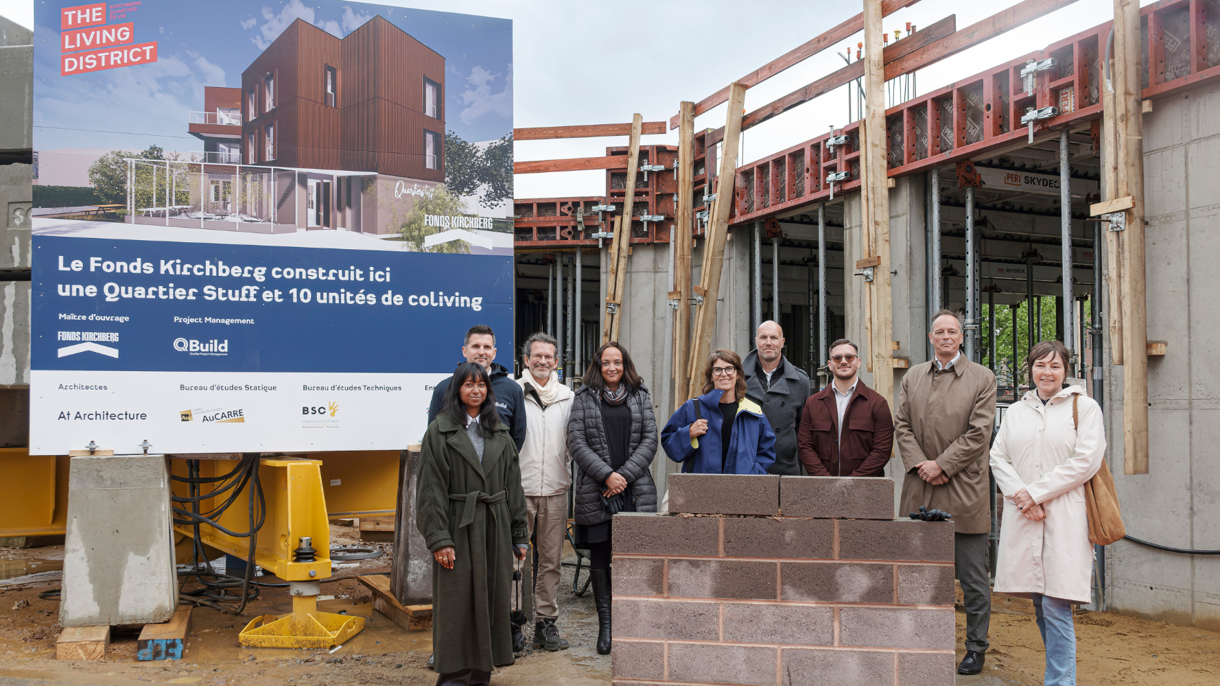 Première pierre du bâtiment KIPI