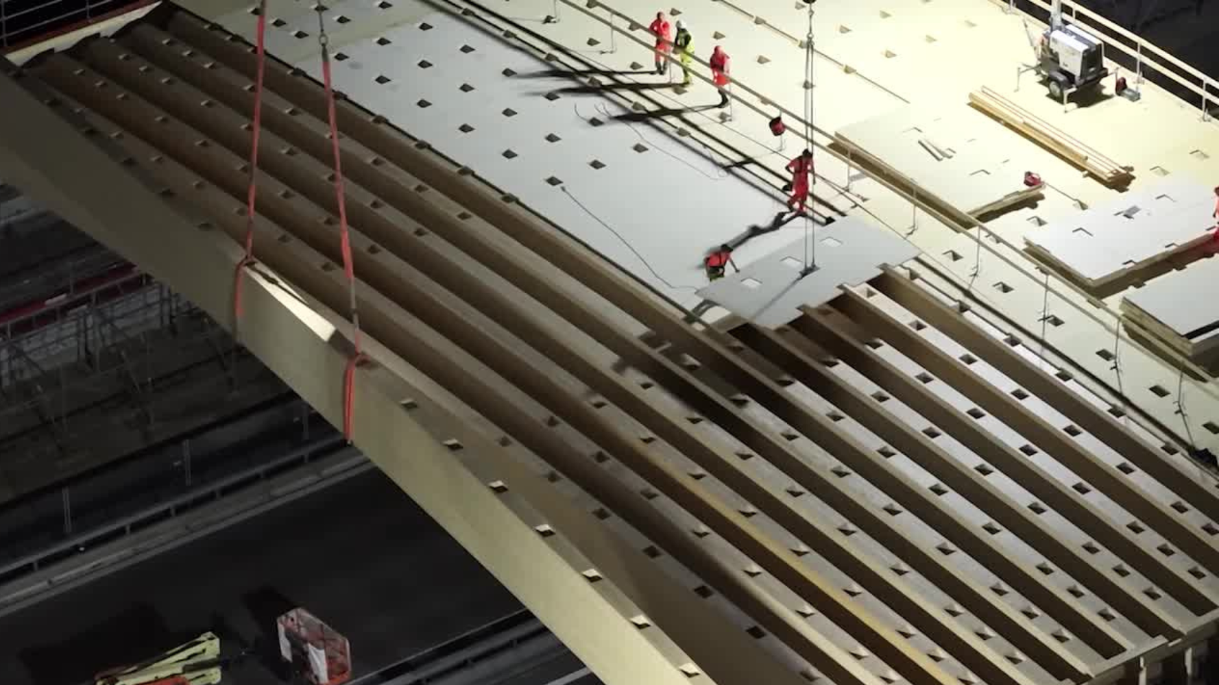 L'un des premiers ponts en bois précontraint au monde