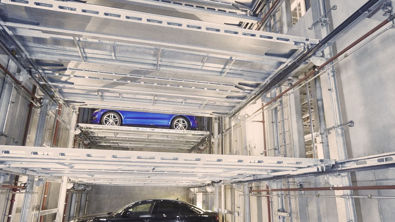 TKE a installé un parking automatisé sous la Fondation Pescatore