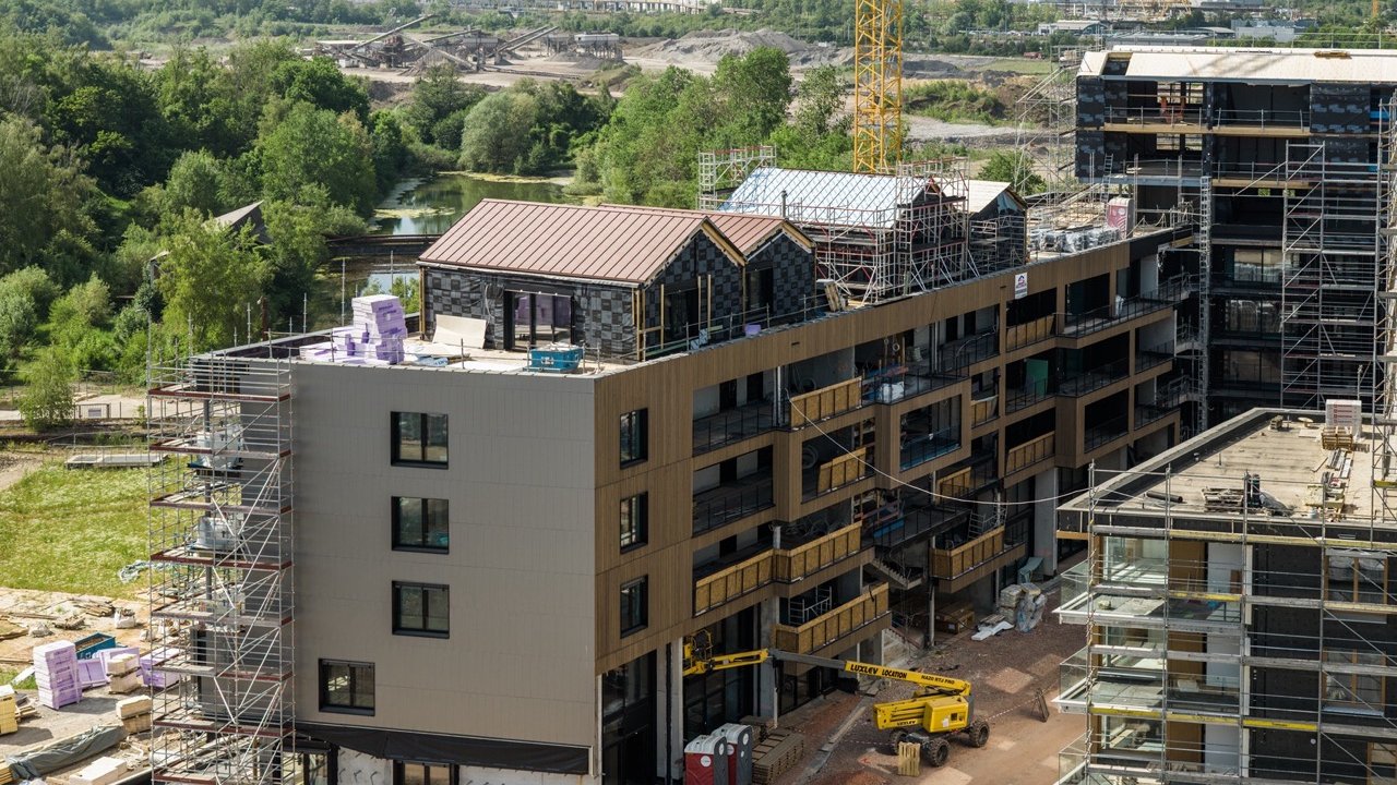 Le plus grand bâtiment résidentiel en structure bois industrialisé au Luxembourg