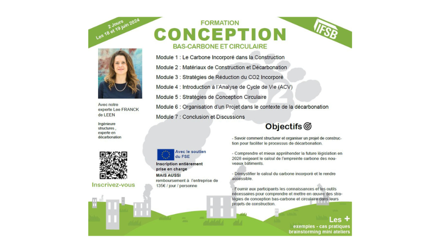 Conception bas-carbone et circulaire / IFSB