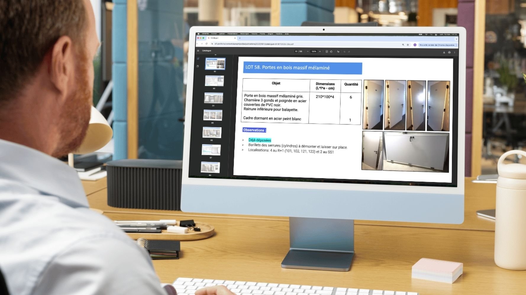 Vente publique de matériaux techniques issus de la déconstruction