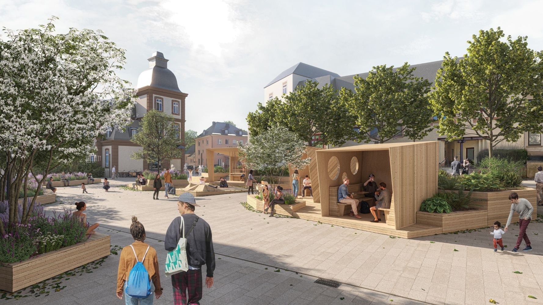 À Wiltz, la rénovation du centre-ville prend racine dans les forêts locales