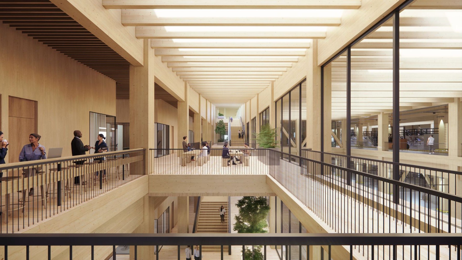 Le plus grand centre logistique en bois d'Europe
